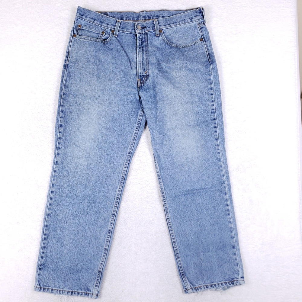 Levi's 550 Relaxed Fit Jeans Mens 36x29 Light Wash Denim Vintage Y2K